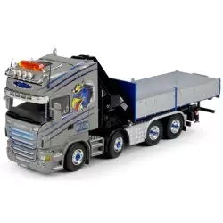 Marketplace : SCANIA R6 Topline plateau avec grue HIAB Transport Vi...