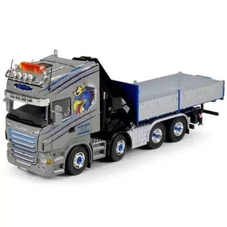Marketplace : SCANIA R6 Topline plateau avec grue HIAB Transport Vi...