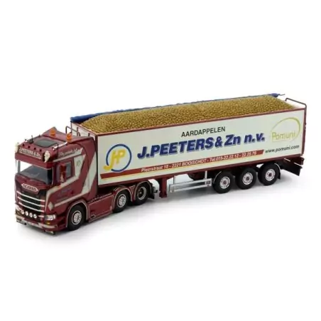 Marketplace : SCANIA S 6x2 avec remorque à pomme de terre 3 Essieux...