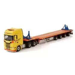 Marketplace : SCANIA S HIGHLINE 6X4 NOOTEBOOM TELESTEP 4 essieux RM...