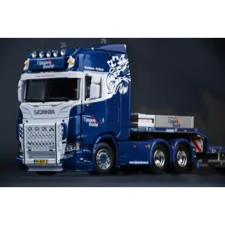 Marketplace : SCANIA S V8 HIGH ROOF 6x4 avec semi remorque surbaiss...