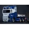 Marketplace : SCANIA S V8 HIGH ROOF 6x4 avec semi remorque surbaiss...