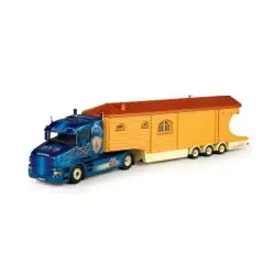 Marketplace : SCANIA T Torpedo Niedergeass avec semi roulotte 3 ess...