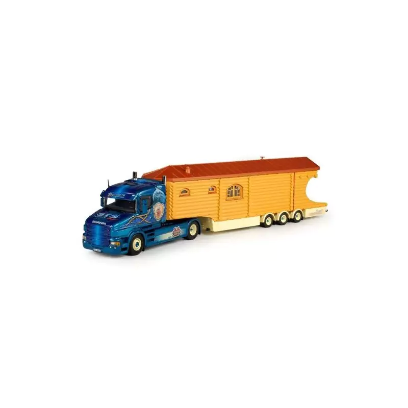 Marketplace : SCANIA T Torpedo Niedergeass avec semi roulotte 3 ess...
