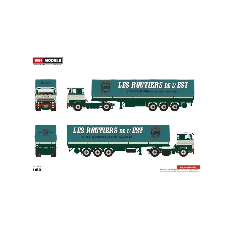 Marketplace : SCANIA 141 avec remorque bâchée 3 essieux BOMO - WSI ...