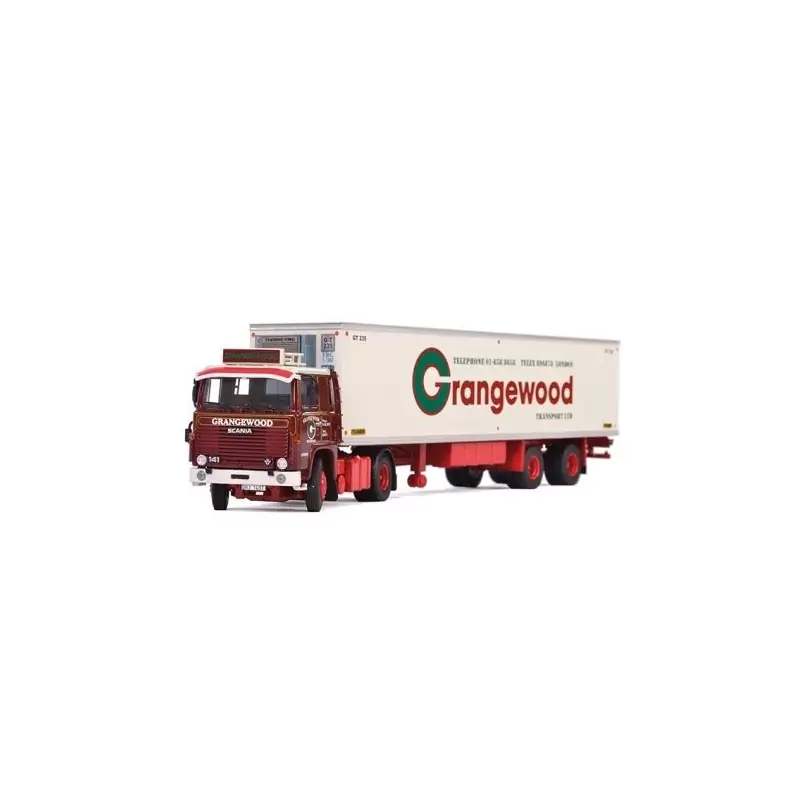 Marketplace : SCANIA 141 Avec remorque frigo 2 essieux GRANGEWOOD -...
