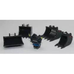 Marketplace : Tiltrotator SMP ST avec 4 godets pour pelle de 14 à 2...