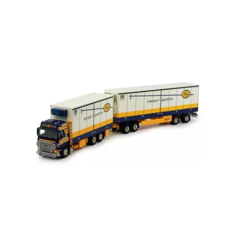 Marketplace : VOLVO F12 GL 6x4 porteur avec remorque frigo 2+2 Essi...