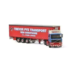 Marketplace : VOLVO F12 avec remorque bâchée 3 essieux TREVOR PYE T...