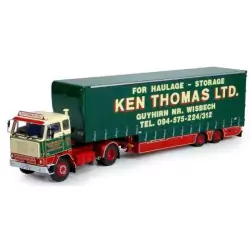 Marketplace : VOLVO F88 4x2 et remorque basse à rideaux coulissants...