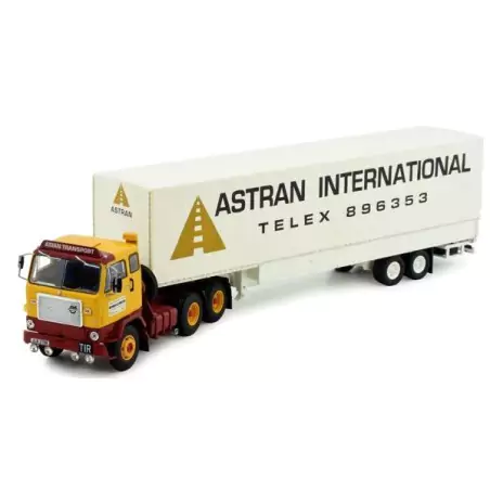 Marketplace : VOLVO F88 6x4 avec remorque bâchée 2 Essieux ASTRAN -...