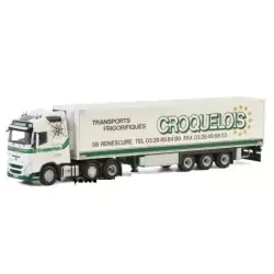Marketplace : VOLVO FH GL 6x2 avec semi frigo CROQUELOIS - WSI - 1:50