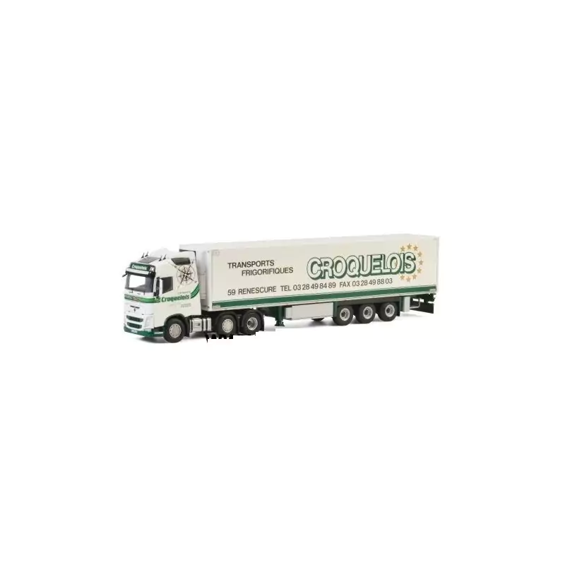 Marketplace : VOLVO FH GL 6x2 avec semi frigo CROQUELOIS - WSI - 1:50