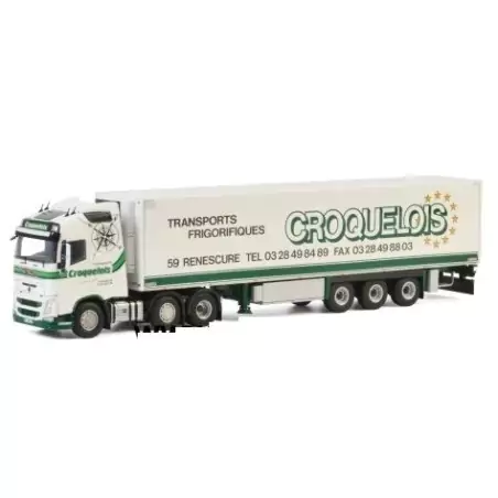 Marketplace : VOLVO FH GL 6x2 avec semi frigo CROQUELOIS - WSI - 1:50