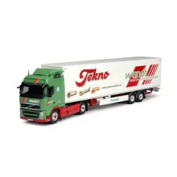 Marketplace : VOLVO FH03 GL 4x2 Wandt avec semi caisse rigide 2 ess...