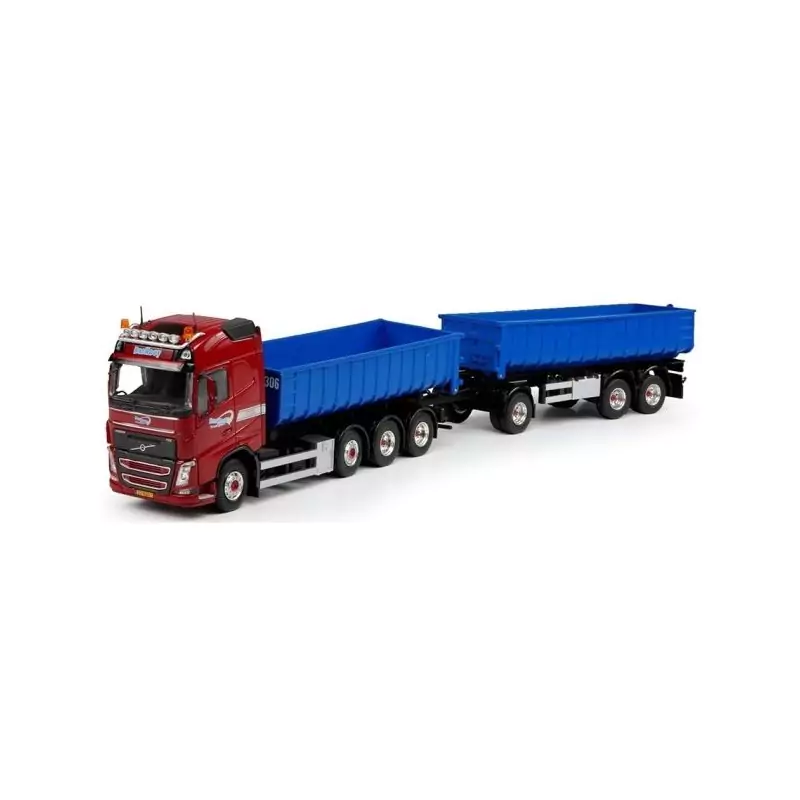 Marketplace : VOLVO FH04 Globetrotter 8x4 benne déposable et remorq...