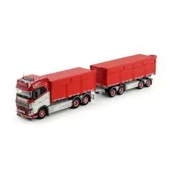 Marketplace : VOLVO FH04 GL 6x2 porteur avec remorque 2+2 Essieux H...