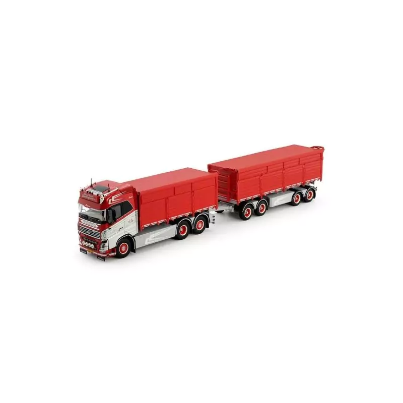 Marketplace : VOLVO FH04 GL 6x2 porteur avec remorque 2+2 Essieux H...