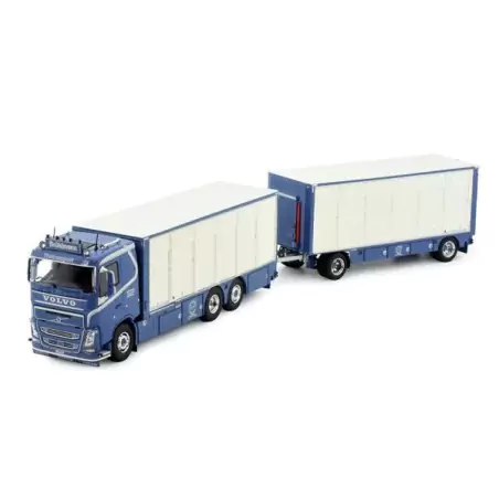 Marketplace : VOLVO FH04 6x2 porteur avec remorque bétaillère 1+1 E...
