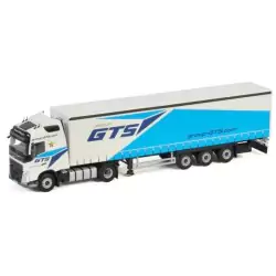 Marketplace : VOLVO FH4 Globetrotter 4x2 et remorque bâchée Schimtz...