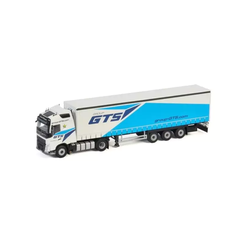 Marketplace : VOLVO FH4 Globetrotter 4x2 et remorque bâchée Schimtz...