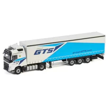 Marketplace : VOLVO FH4 Globetrotter 4x2 et remorque bâchée Schimtz...
