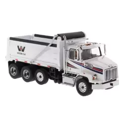Marketplace : WESTERN STAR 4700SB Benne 4 Essieux Blanc - Diecast M...