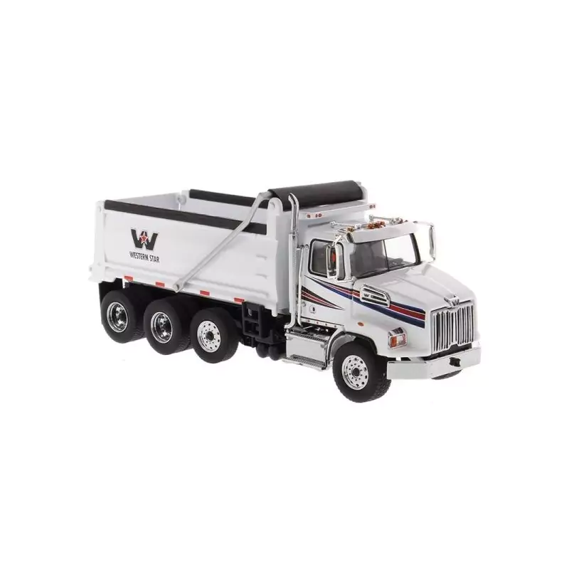 Marketplace : WESTERN STAR 4700SB Benne 4 Essieux Blanc - Diecast M...