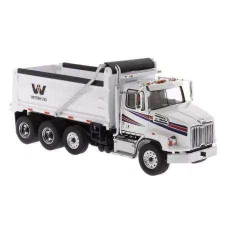 Marketplace : WESTERN STAR 4700SB Benne 4 Essieux Blanc - Diecast M...