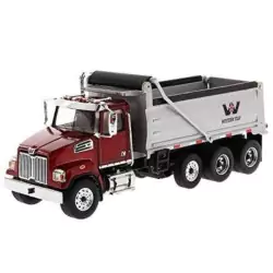 Marketplace : WESTERN STAR 4700SF Benne 4 Essieux Rouge - Diecast M...