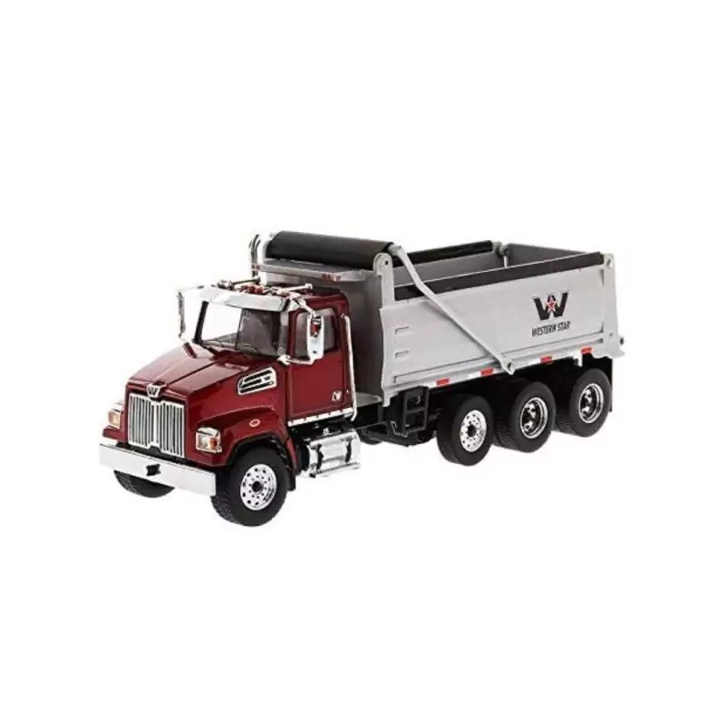 Marketplace : WESTERN STAR 4700SF Benne 4 Essieux Rouge - Diecast M...