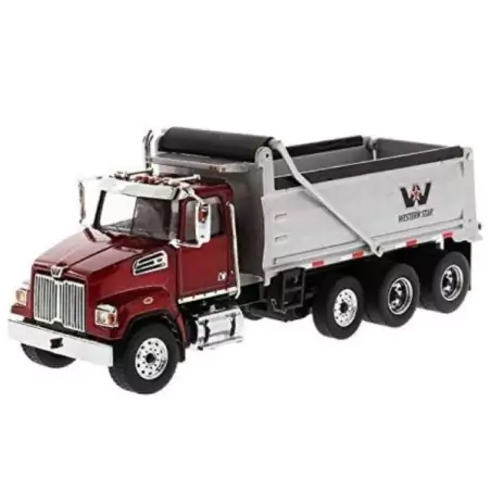 Marketplace : WESTERN STAR 4700SF Benne 4 Essieux Rouge - Diecast M...