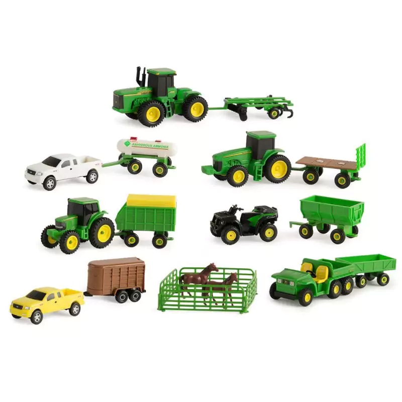 Marketplace : 20 véhicules avec accessoires JOHN DEERE - ERTL - 1:64