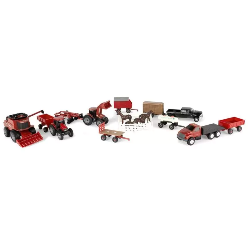 Marketplace : Ensemble de 20 pièces CASE IH - ERTL - 1:64