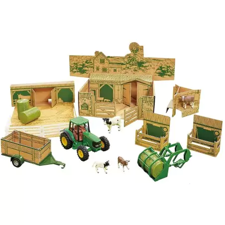 Marketplace : Ensemble de ferme avec tracteur JOHN DEERE animaux et...