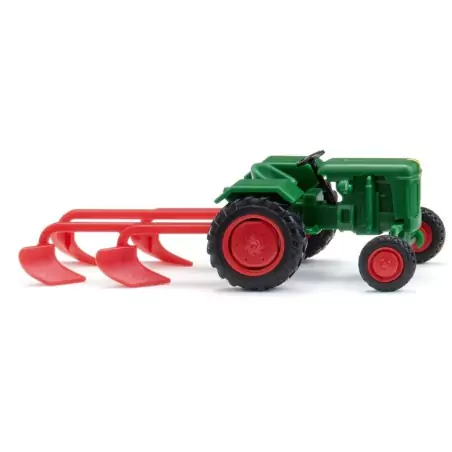 Marketplace : NORMAG FAKTOR I avec charrue - WIKING - 1:87