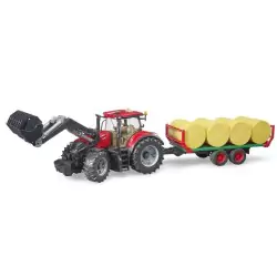 Marketplace : Tracteur avec chargeur CASE IH Optum 300 CVX et remor...