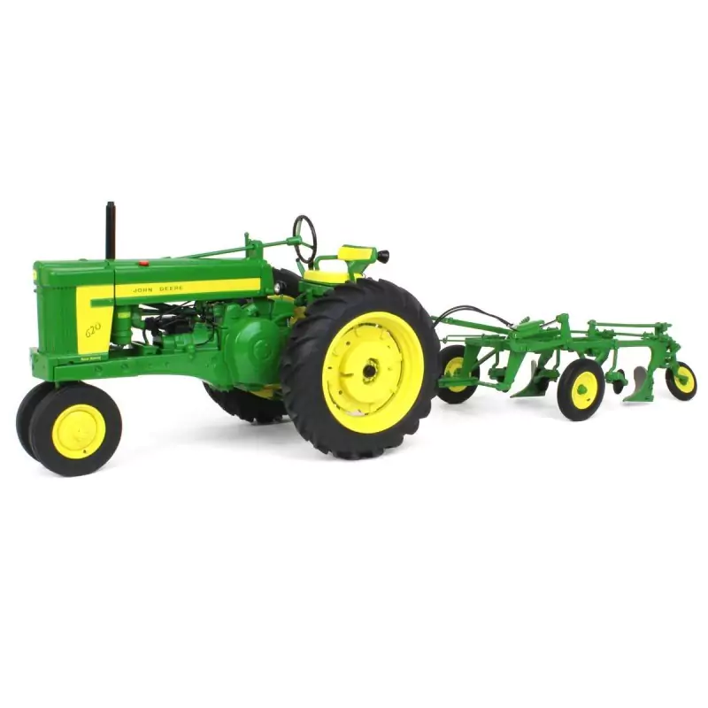 Marketplace : Tracteur avec charrue 555 JOHN DEERE 620 row-crop - E...
