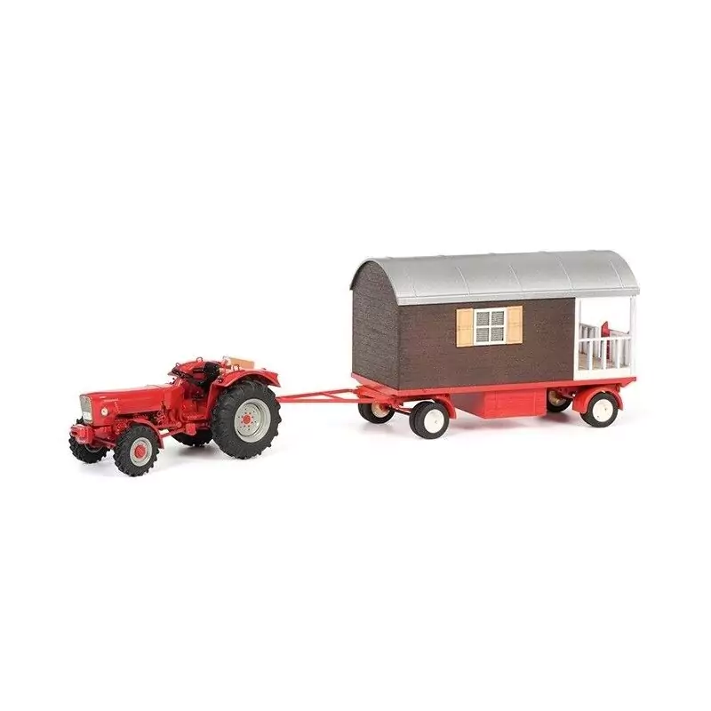 Marketplace : Tracteur GULDNER G75 A et 1 roulotte 2 essieux - SCHU...
