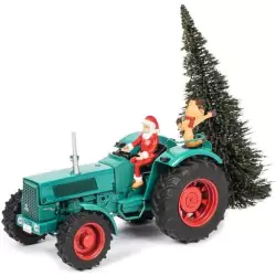 Marketplace : Tracteur HANOMAG conduit par le Père Noël transportan...