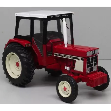 Marketplace : Tracteur IH 743 avec masses déclipsable et capot ouvr...