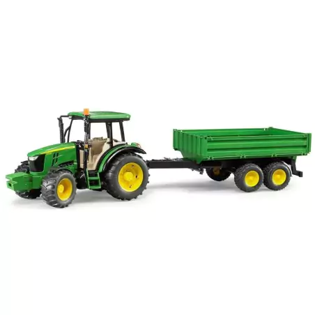 Marketplace : Tracteur JOHN DEERE 5115 M avec remorque basculante 2...