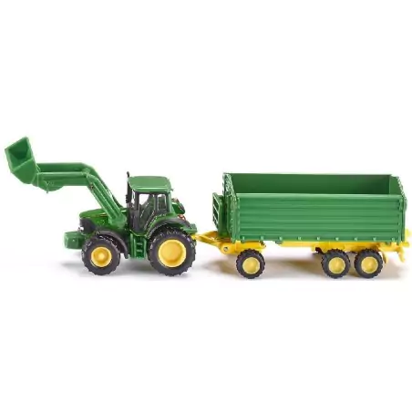 Marketplace : Tracteur JOHN DEERE avec Chargeur et Remorque - SIKU ...