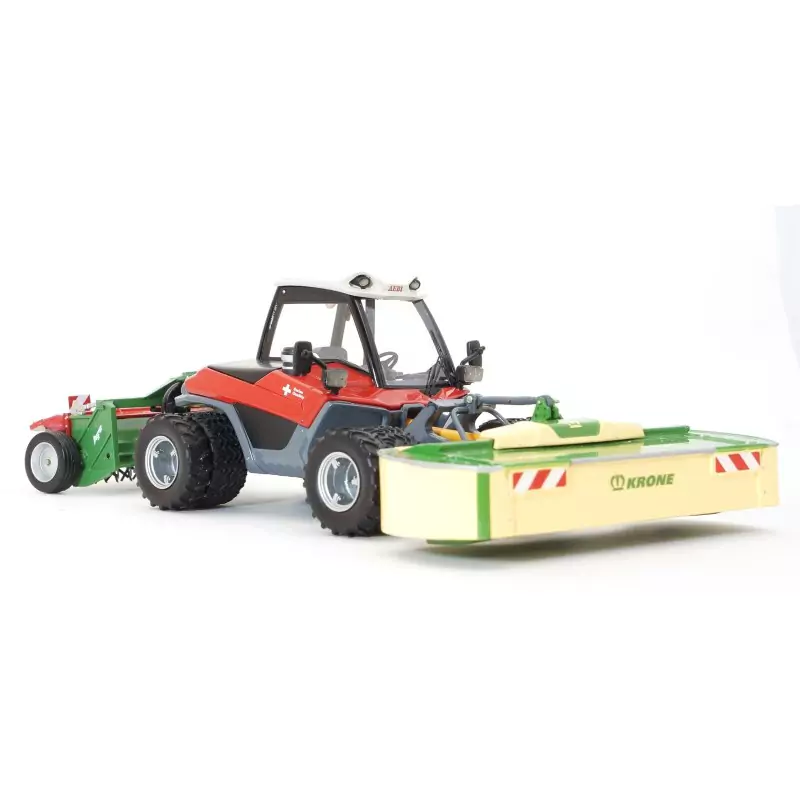 Marketplace : Tracteur jumelés avec faucheuse frontal KRONE et cond...