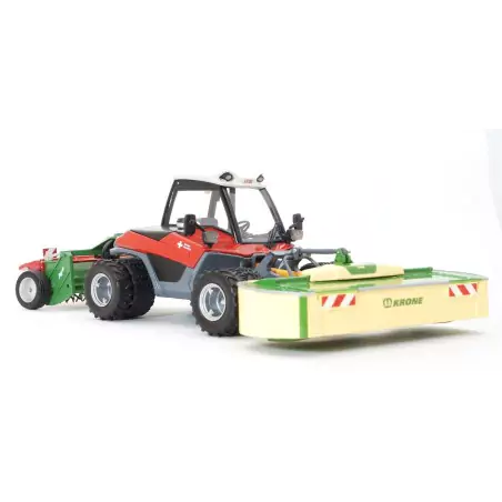 Marketplace : Tracteur jumelés avec faucheuse frontal KRONE et cond...