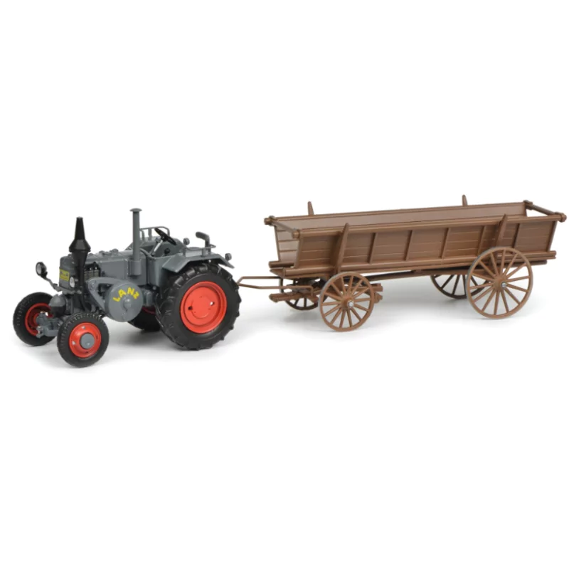 Marketplace : Tracteur LANZ BULLDOG avec plateau - SCHUCO - 1:32