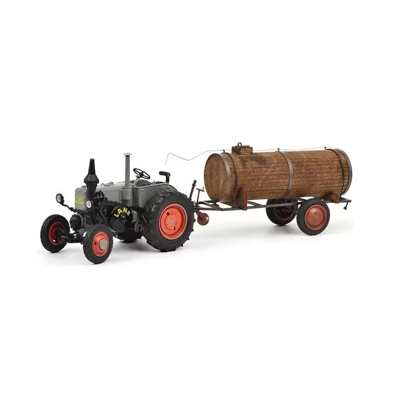 Marketplace : Tracteur LANZ BULLDOG avec une remorque citerne - SCH...