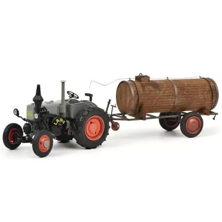 Marketplace : Tracteur LANZ BULLDOG avec une remorque citerne - SCH...