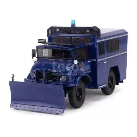 Martketplace : Mercedes Unimog 406 Police 2008 - PERFEX - 1:43