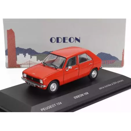 Marketplace : PEUGEOT 104 1972 orange - ODEON - 1:43